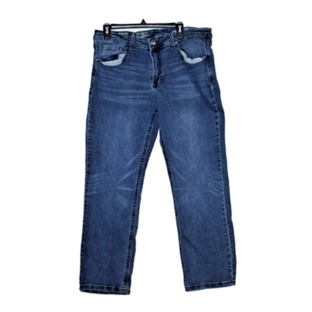TK Axel Slim Boot Jeans Mens 37x28.5 Measured Blue Denim Western Cowboy Y2K